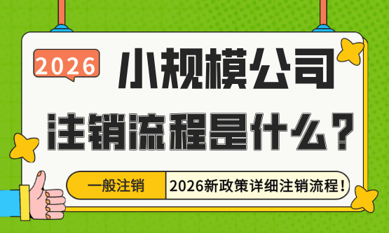 ​小规模公司的注销流程步骤是什么？